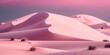 Pinkish simplistic sand dunes landscape. Generative AI