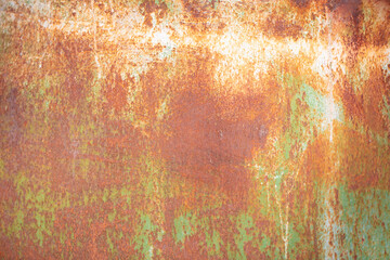 Wall Mural - Metal aging. Texture of a rusty metal surface.