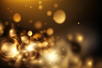 Wall Mural - Gold bokeh awards glamour background ,made with Generative AI