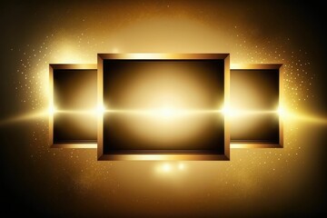 Wall Mural - Gold bokeh awards glamour background ,made with Generative AI