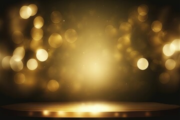 gold bokeh awards glamour background ,made with generative ai