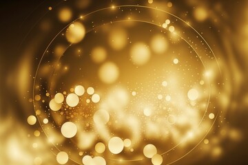 Wall Mural - Gold bokeh awards glamour background ,made with Generative AI