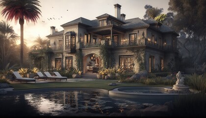 Wall Mural - Luxury house for sophisticated people