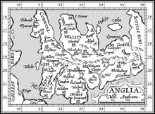 Ancient Map Of England