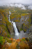 Fototapeta Tęcza - Norwegia wodospad Vøringsfossen
