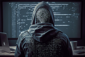 man is coding