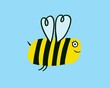 © Gemma can fly/Stocksy - Happy bee flying, nature insect illustration