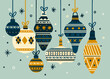 © Xènia Besora Sala/Stocksy - Flat style Christmas decorative balls