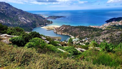 Galician coast from the top of a mountain