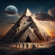 Pyramids Horizon generated by AI