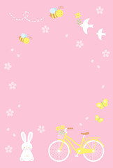 Wall Mural - vector background with a set of spring icons for banners, cards, flyers, social media wallpapers, etc.