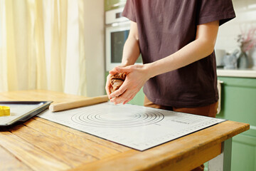 Wall Mural - Silicone baking mat with markings and tips to help the housewife.