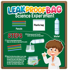 Wall Mural - leak proof bag science experiment