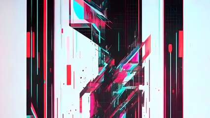 glitch pixel noise glitch error abstract texture background, generative ai