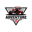 Adventure buggy vehicle illustration logo vector