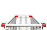 Fototapeta  - Empty shopping cart on transparent background, PNG file