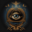 all seeing eye of providence. generative ai