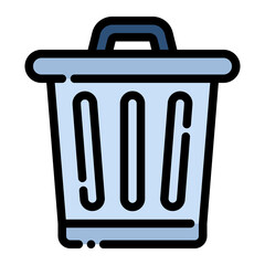 Sticker - trash bin garbage recycle eco ecology icon