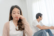 © Shisu_ka - Divorce and quarrels. couples are desperate and disappointed after marriage. Husband and wife are sad, upset and frustrated after quarrels. distrust, love problems, betrayals. family problem...