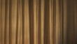 brown curtain background. Wide natural linen fabric drape texture.
