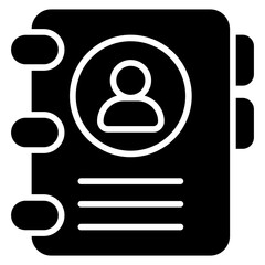 Sticker - Contact Book Icon