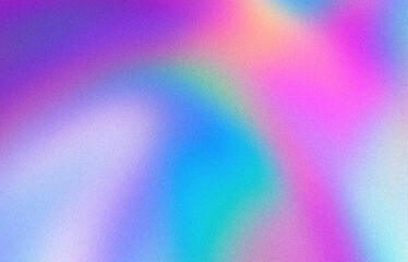 abstract pastel holographic blurred grainy gradient background texture. colorful digital grain soft 