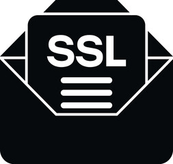 Sticker - Mail SSL certificate icon simple vector. Web data. Safety network