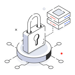 Canvas Print - Data Protection 