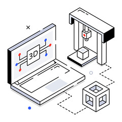 Canvas Print - 3D Printing 
