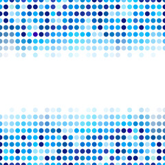 Wall Mural - mosaic background random dark and light blue circles, pattern of polka dots, neutral versatile patte