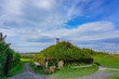 Newfoundland, Canada: Recreated Norse buildings at L’Anse aux Meadows (trans. Meadows Cove), the archeological site of a Norse settlement dating from 990 to 1050 CE.