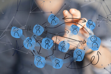 people network structure hr - human resources management and recruitment - connection