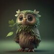 Owl druid green