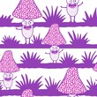 Cartoon autumn seamless mushrooms pattern for Halloween wrapping and kids accessories and clothes print