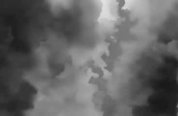 Wall Mural - a texture with grey watercolor running into each other - generative ai