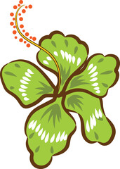 Wall Mural - Hibiscus png graphic clipart design