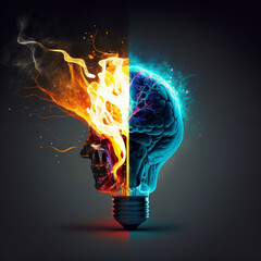 Light Bulb | Abstract creative concept Light Bulb background. Vector illustration.