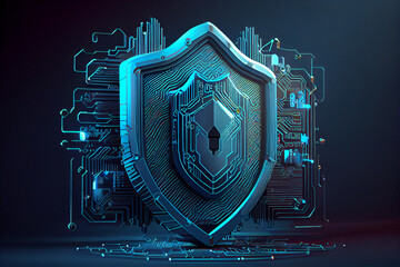 business in internet cyber security concept. generative ai