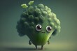 cute endive character created using AI Generative Technology