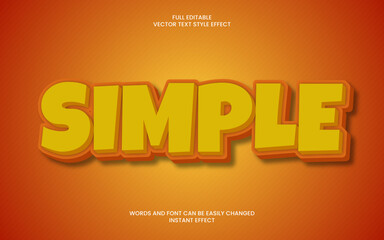 Wall Mural - Simple Text Effect 