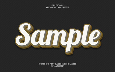 Wall Mural - Sample Text Effect 