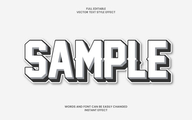Wall Mural - Sample Text Effect 
