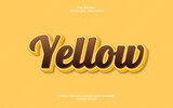 Fototapeta Panele - Yellow Text Effect 