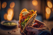Taco with a bite Generative AI