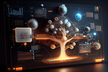 The Concept of Modern Software Programming - Generative AI illustration