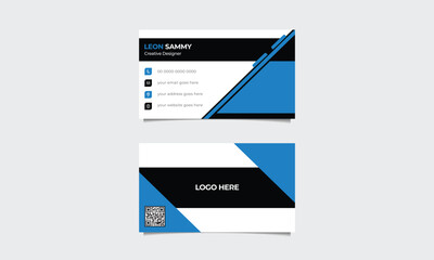 Poster - Simple and elegant business card design.Vector name card template.