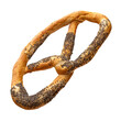Freshly baked pretzel