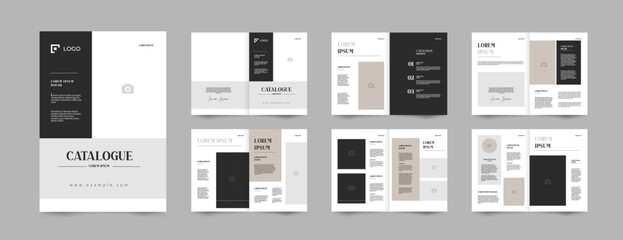 company product a4 size catalog brochure template