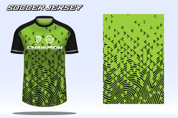 Wall Mural - Soccer jersey sport t-shirt design mockup for football club