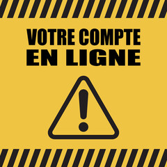 Poster - Logo votre compte en ligne.